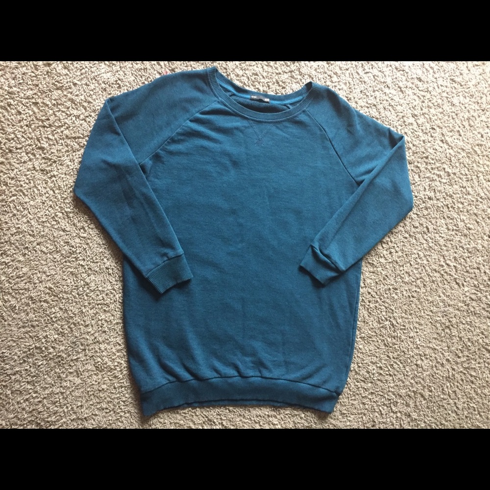 Turquoise Crew Neck Sweatshirt